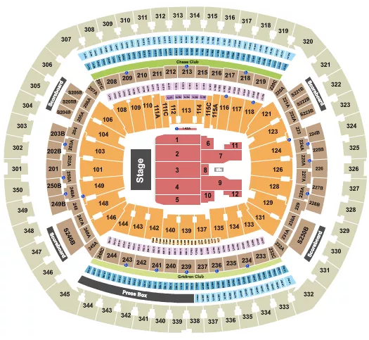 MetLife Stadium Tickets & Seating Chart - ETC