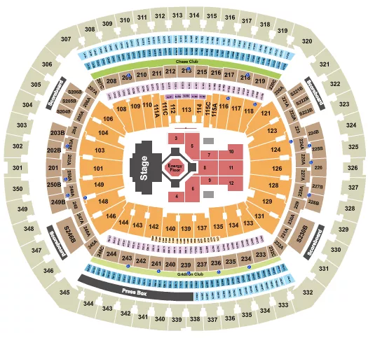 seating chart for MetLife Stadium - Kendrick Lamar - eventticketscenter.com