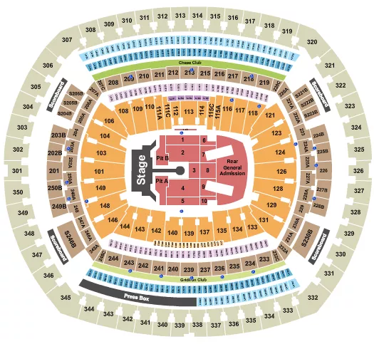 Metlife Stadium Tickets Seating Chart