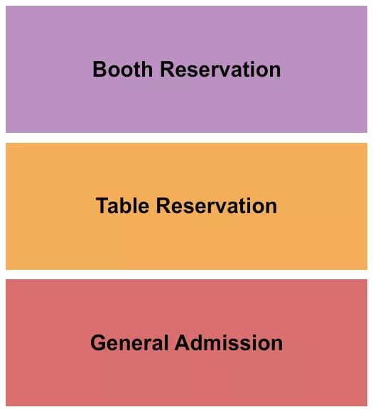 seating chart for Metro Music Hall - GA/Table/Booth - eventticketscenter.com
