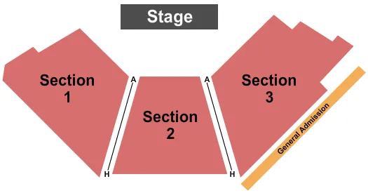 seating chart for Metropolis Performing Arts Centre - Endstage - No Tables - eventticketscenter.com