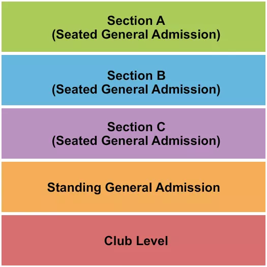 seating chart for Miami Beach Bandshell - SRO/A-B-C/Club - eventticketscenter.com