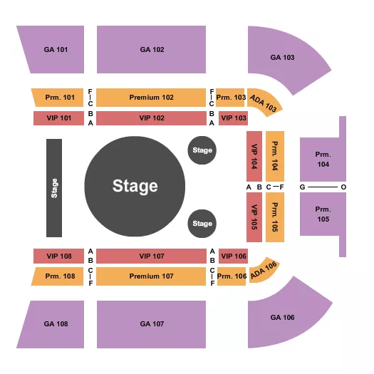 seating chart for Miami Fairgrounds - Circus - eventticketscenter.com