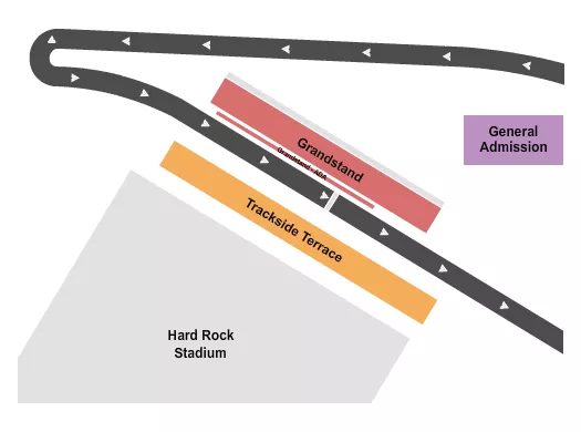 seating chart for Miami International Autodrome At Hard Rock Stadium - Formula E - eventticketscenter.com
