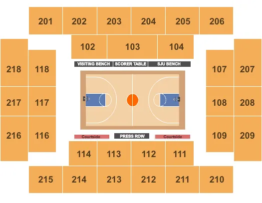 Basketball Seating Map