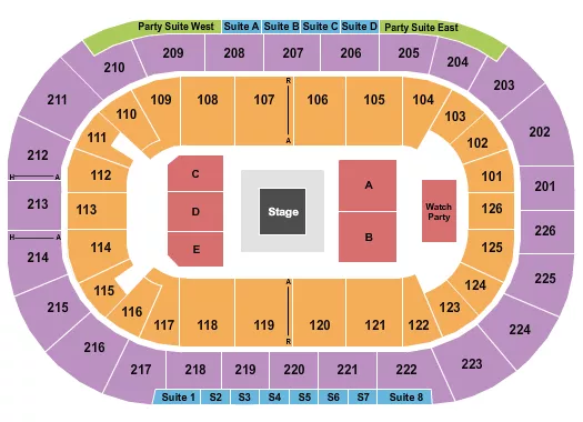 seating chart for Michelob ULTRA Arena At Mandalay Bay - COD - eventticketscenter.com