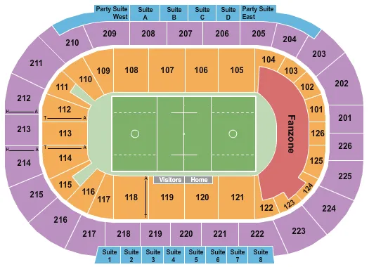 seating chart for Michelob ULTRA Arena At Mandalay Bay - Lacrosse - eventticketscenter.com