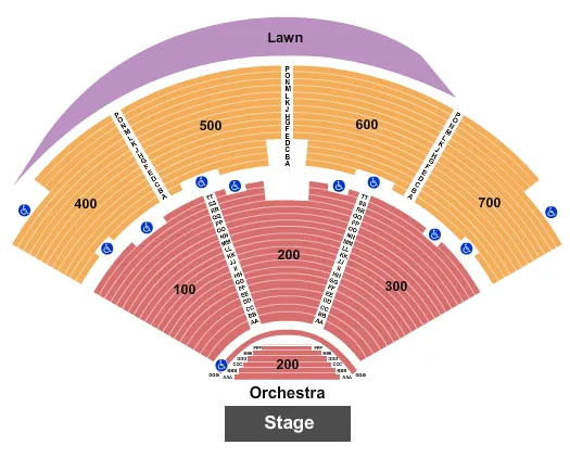 seating chart for Michigan Lottery Amphitheatre at Freedom Hill - Endstage 2 - eventticketscenter.com