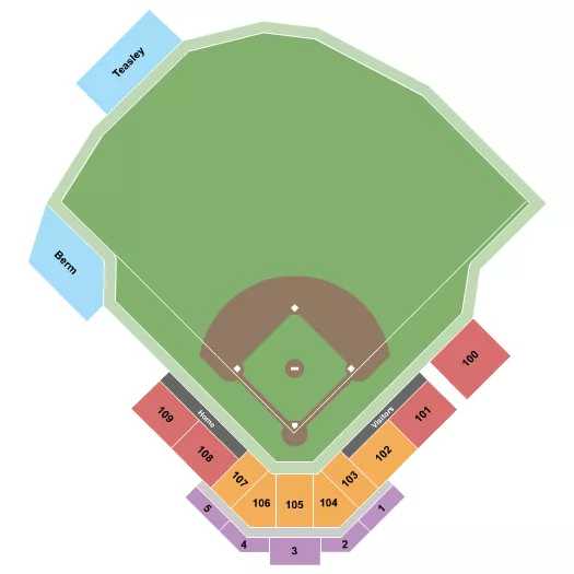 seating chart for Mickey Dunn Stadium at Henssler Financial Field - Baseball - eventticketscenter.com