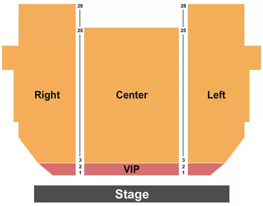 seating chart for Mickey Gilley Grand Shanghai Theatre - Endstage - eventticketscenter.com