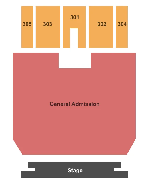 seating chart for Majed J. Nesheiwat Convention Center - General Admission - eventticketscenter.com