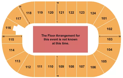 seating chart for Mary Brown's Centre - Generic Floor - eventticketscenter.com