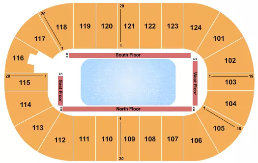 seating chart for Mary Brown's Centre - Stars On Ice - eventticketscenter.com