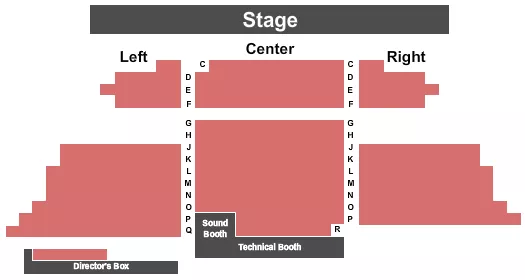 seating chart for Trinkle Main Stage - Mill Mountain Theatre - Endstage - eventticketscenter.com