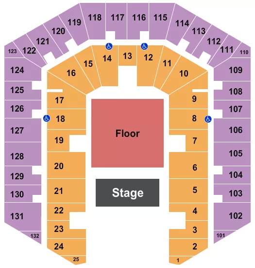 seating chart for Millett Hall - Endstage 2 - eventticketscenter.com