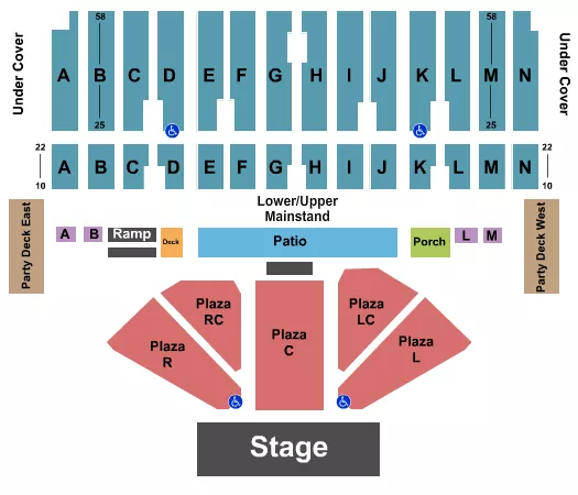 seating chart for Minnesota State Fair Grandstand - End Stage - eventticketscenter.com