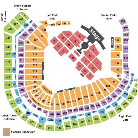 seating chart for Minute Maid Park - Tomorrow X Together - eventticketscenter.com