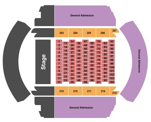 seating chart for Mississippi Coliseum - 2022 Soulabration - eventticketscenter.com