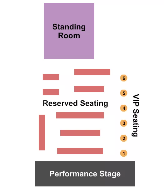 seating chart for Missy Lane's Assembly Room - VIP & Reserved - eventticketscenter.com