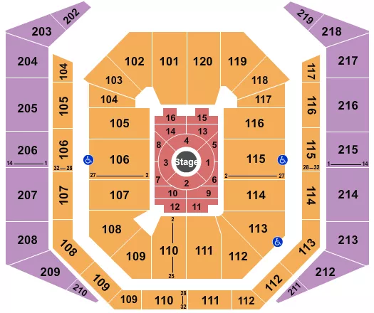 seating chart for Mizzou Arena - Nate Bargatze - eventticketscenter.com