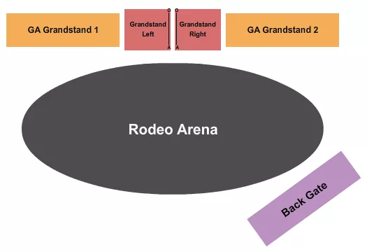 seating chart for Mobridge Rodeo Arena - Rodeo - eventticketscenter.com