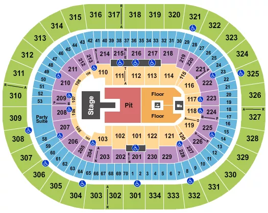 seating chart for Moda Center at the Rose Quarter - Alex Warren - eventticketscenter.com