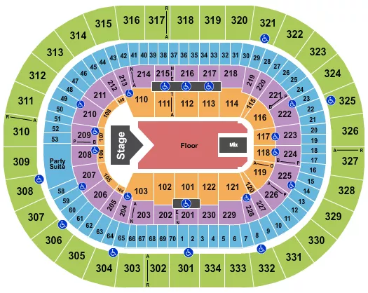 seating chart for Moda Center at the Rose Quarter - Jelly Roll - eventticketscenter.com