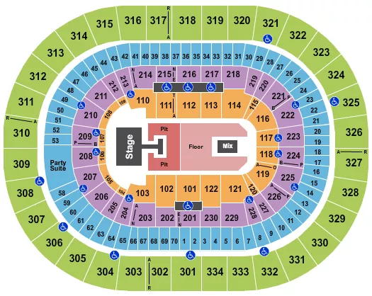 seating chart for Moda Center at the Rose Quarter - Sleep Token - eventticketscenter.com