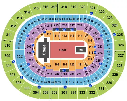 seating chart for Moda Center at the Rose Quarter - TSO - eventticketscenter.com