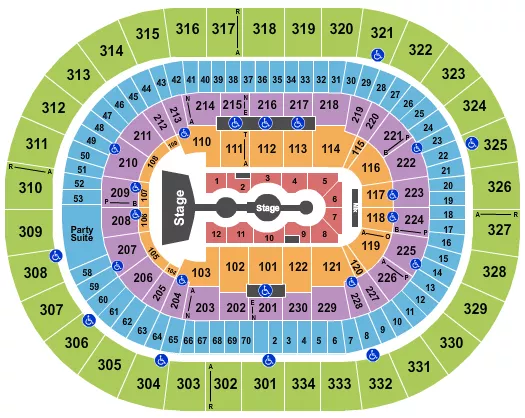 seating chart for Moda Center at the Rose Quarter - Gracie Abrams - eventticketscenter.com