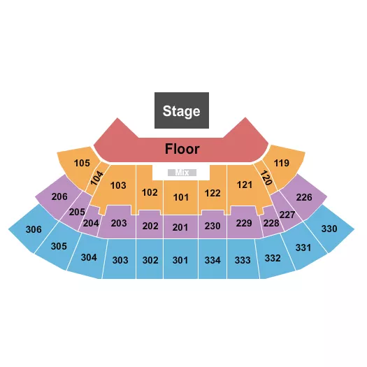 seating chart for Moda Center at the Rose Quarter - Theater of the Clouds 3 - eventticketscenter.com