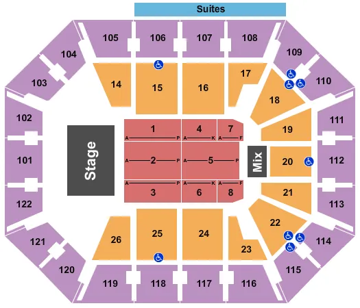 seating chart for  - Lionel Richie - eventticketscenter.com