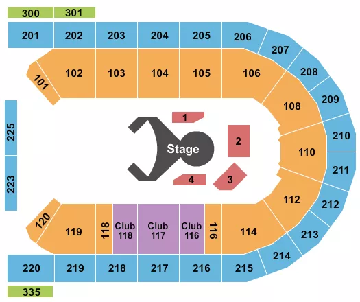 seating chart for Mohegan Sun Arena at Casey Plaza - Cirque - Ovo - eventticketscenter.com