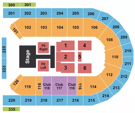 Mohegan Sun Arena at Casey Plaza Tickets & Seating Chart