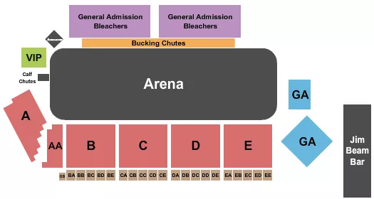 seating chart for Molalla Rodeo Arena - Rodeo - eventticketscenter.com