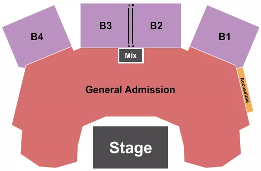 seating chart for Molson Canadian Centre at Casino New Brunswick - Endstage GA - eventticketscenter.com