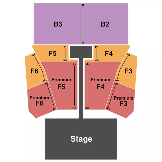 seating chart for Molson Canadian Centre at Casino New Brunswick - Endstage Premium 2 - eventticketscenter.com