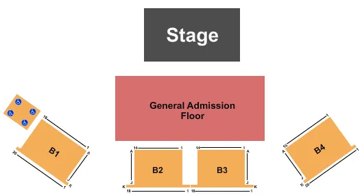 seating chart for Molson Canadian Centre at Casino New Brunswick - Three Days Grace - eventticketscenter.com