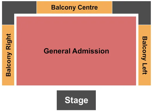 seating chart for Molson Canadian Studio at Hamilton Place - GA Floor/RSV Balc - eventticketscenter.com