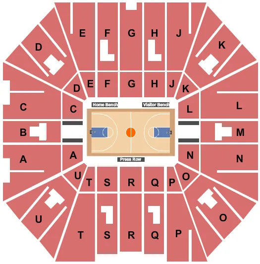 Basketball Seating Map