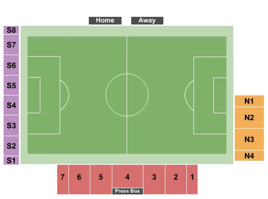 seating chart for Montclair State University - Soccer - eventticketscenter.com