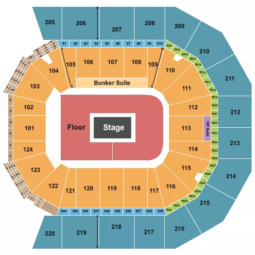 seating chart for Moody Center ATX - Billie Eilish - eventticketscenter.com