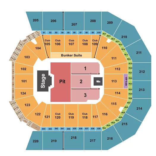 seating chart for Moody Center ATX - Billy Strings - eventticketscenter.com