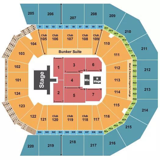 seating chart for Moody Center ATX - Bryan Adams - eventticketscenter.com