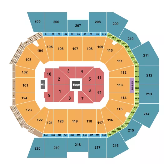 seating chart for Moody Center ATX - Center Stage - eventticketscenter.com
