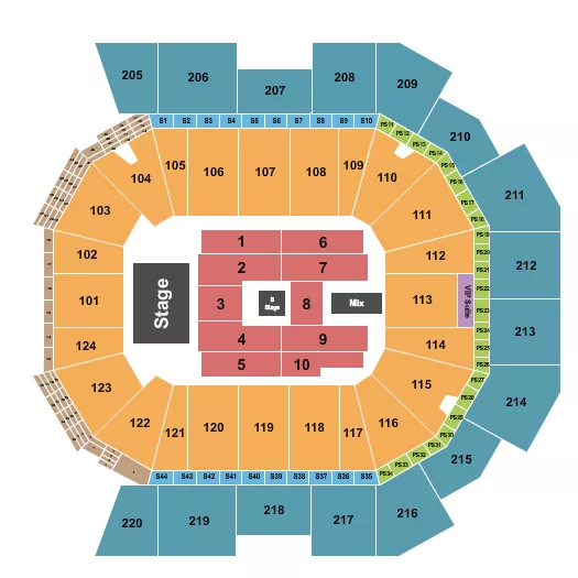 seating chart for Moody Center ATX - Cyndi Lauper - eventticketscenter.com