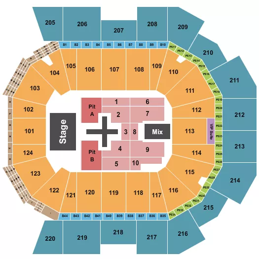 seating chart for Moody Center ATX - Dan and Shay - eventticketscenter.com