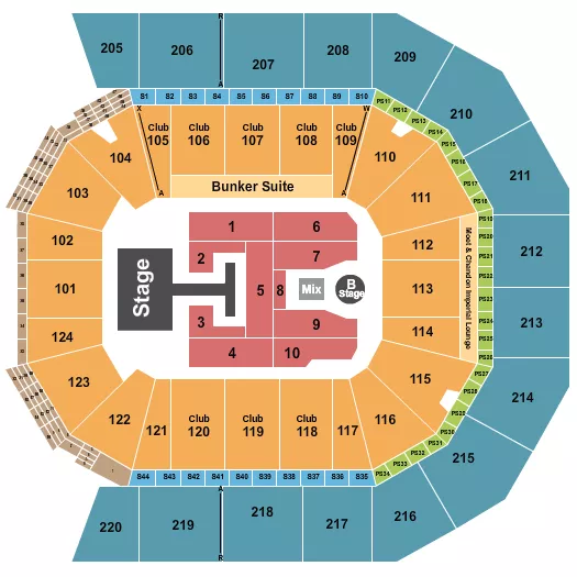 seating chart for Moody Center ATX - Disney Descendants - eventticketscenter.com