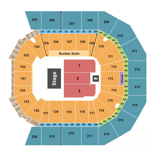 seating chart for Moody Center ATX - Endstage 8 - eventticketscenter.com