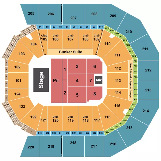 seating chart for Moody Center ATX - Endstage Pit 2 - eventticketscenter.com